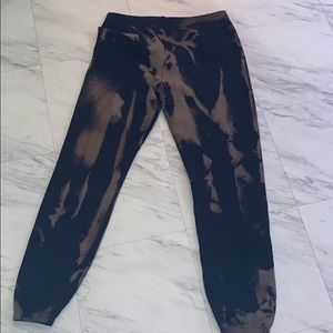 Girls bleach dye sweat pants